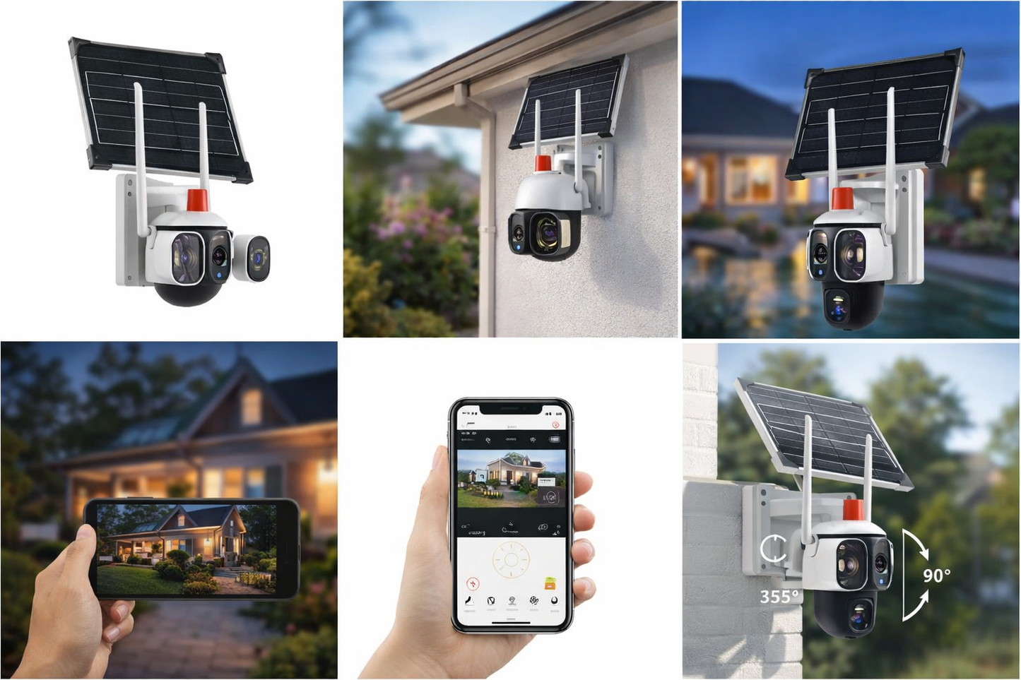 Caméra Solaire AI 2-en-1 – Surveillance intelligente 24/7