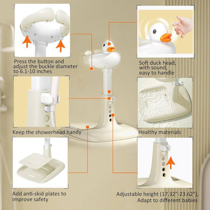 🦆 Douche Ludique pour Bébé – Le Bain Devient un Moment de Plaisir !