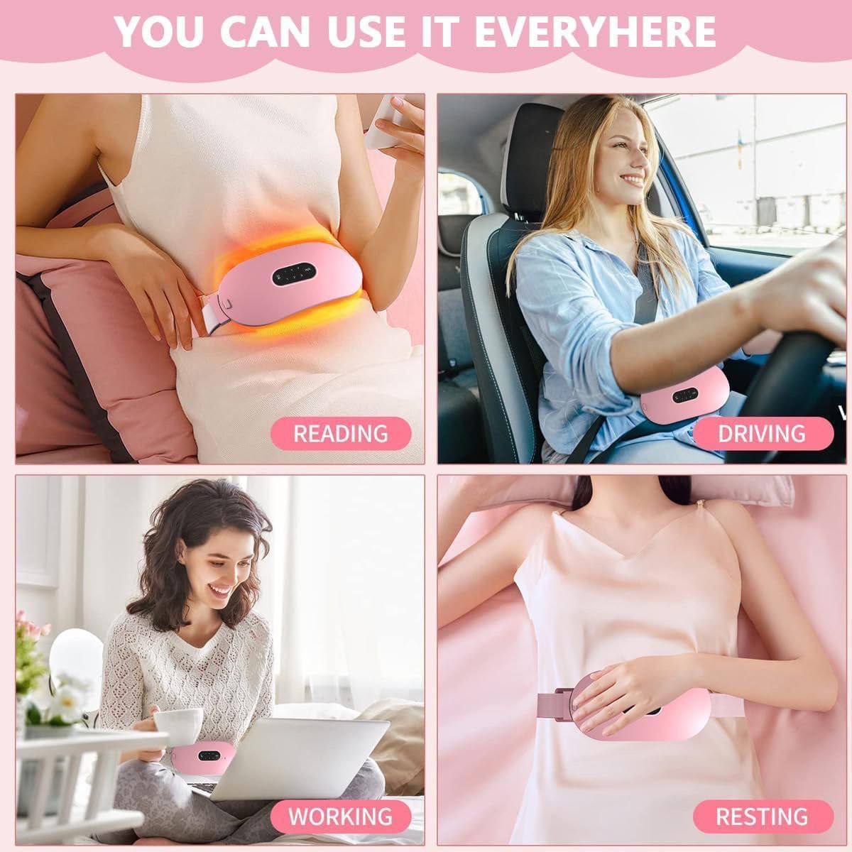 Ceinture Chauffante Sans Fil – Soulagement des Douleurs Menstruelles